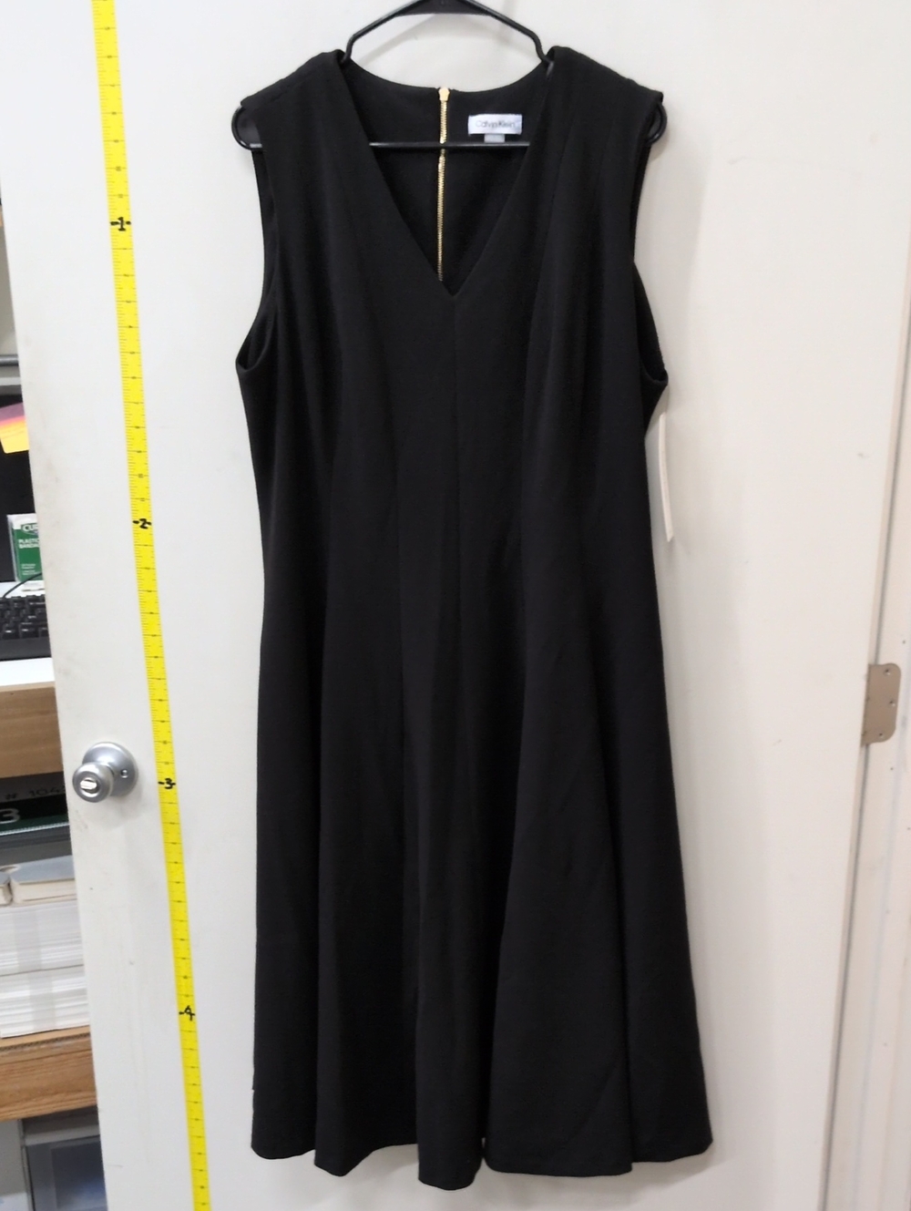 Calvin Klein Black Sleeveless Maxi Dress